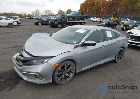 2020 Honda Civic Sport z USA, uszkodzony, nr VIN 19XFC2F87LE214795
